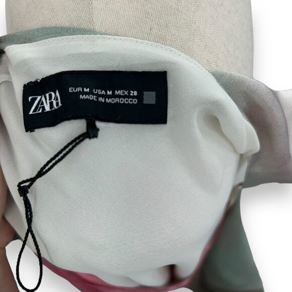 Zara Pink and Red Mini Dress - Picture 12 of 12